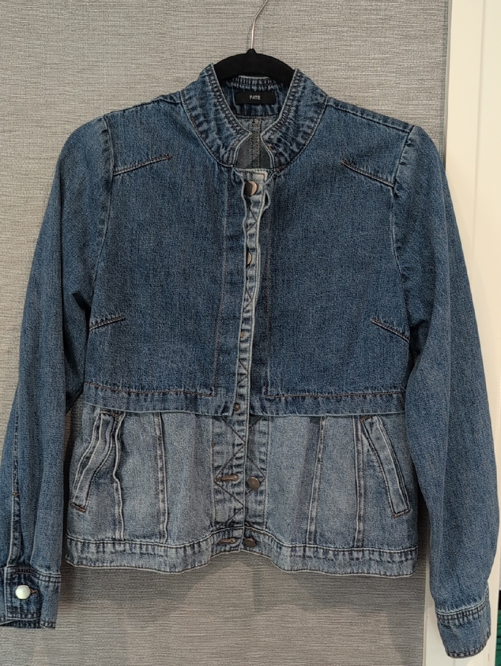 Fate Two-Tone Blue Denim Jacket